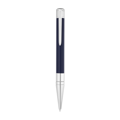 Penna a sfera ST Dupont Initial D Initial, palladio, edizione limitata, blu scuro