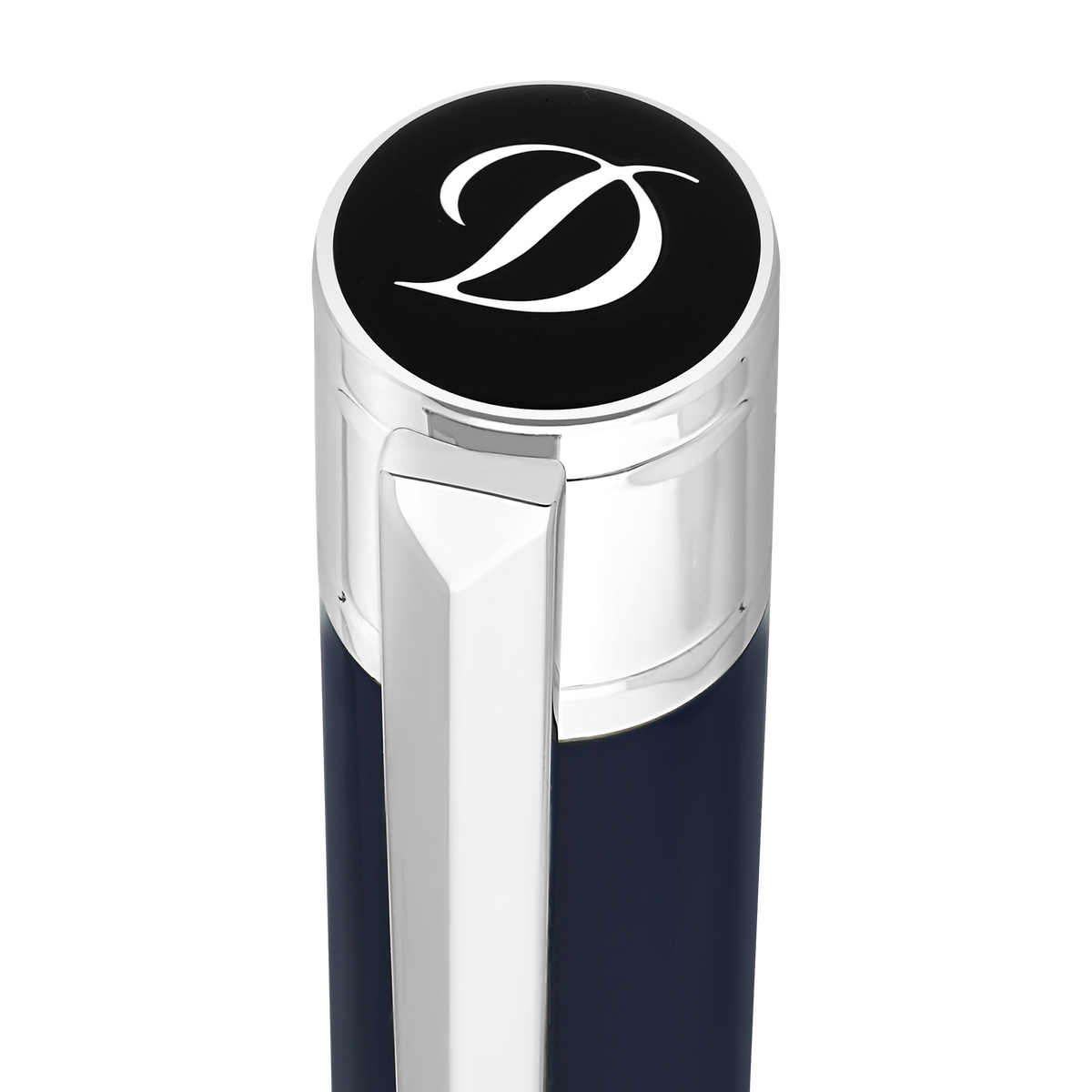 Penna a sfera ST Dupont Initial D Initial, palladio, edizione limitata, blu scuro