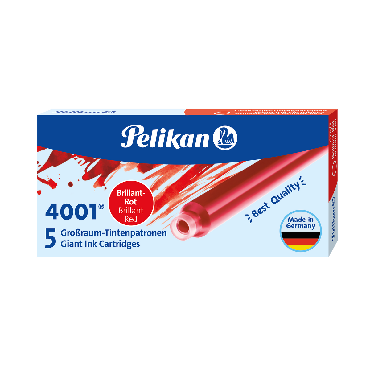 Cartucce d'inchiostro Pelikan 4001 GTP/5, Rosso brillante