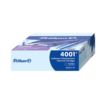 Cartucce d'inchiostro Pelikan 4001 GTP/5, Blu reale