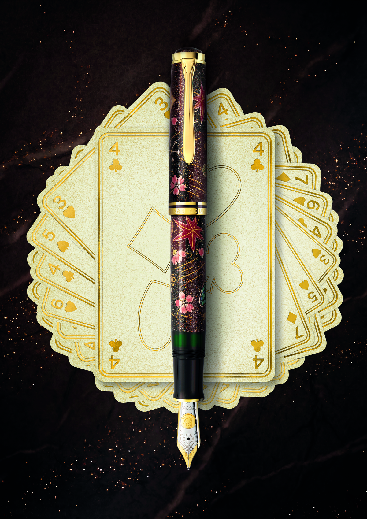 Pelikan Füller Souverän M1000 Maki-e Four Seasons Lucky Charm Limited Edition