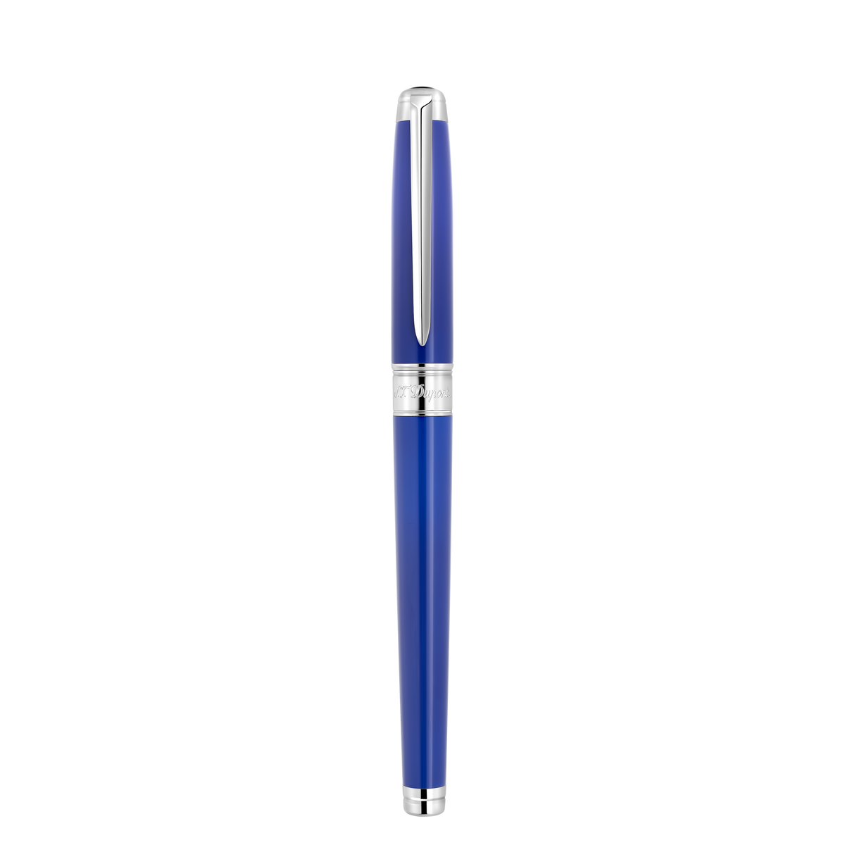 ST Dupont Stylo-plume Ligne D Eternity Eternity, Palladium, Bleu Indigo