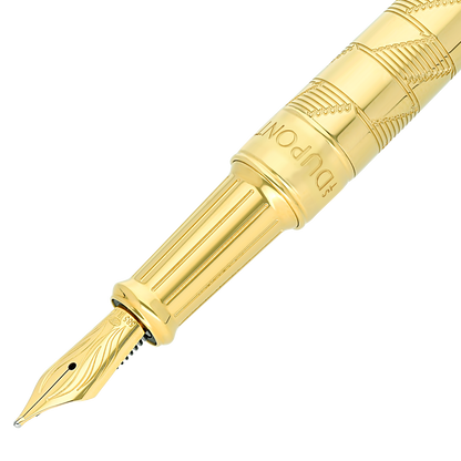 Stylo plume S.T. Dupont Ligne D Eternity Monogram, Édition Limitée, Doré