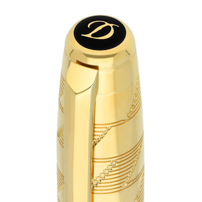 Stylo plume S.T. Dupont Ligne D Eternity Monogram, Édition Limitée, Doré