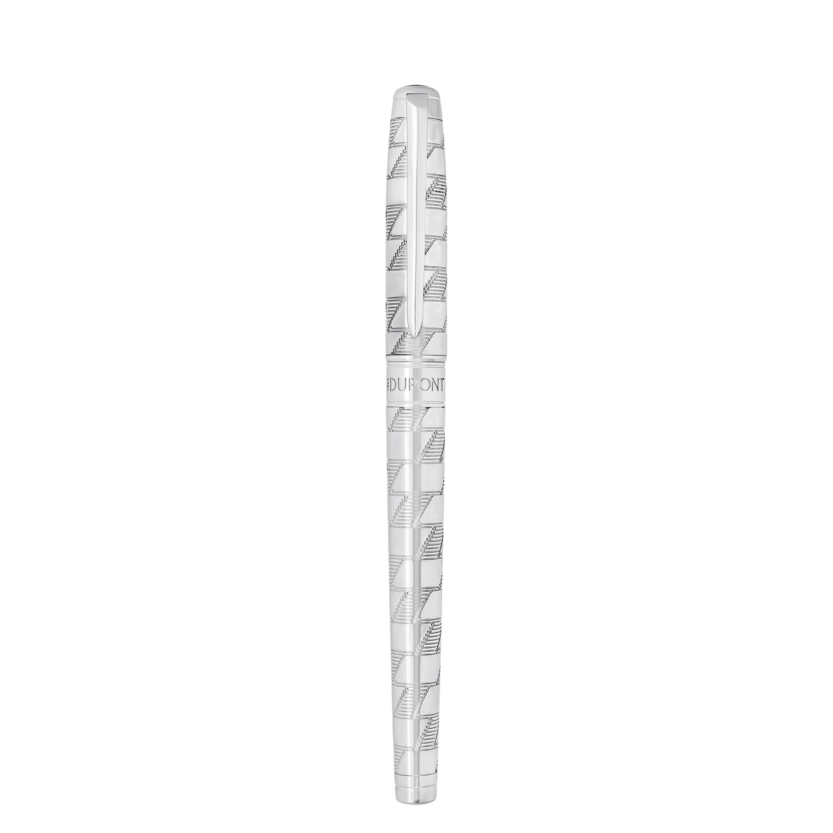 ST Dupont Stylo Plume Ligne D Eternity Monogram, Palladium, Ed. Limitée, Argent