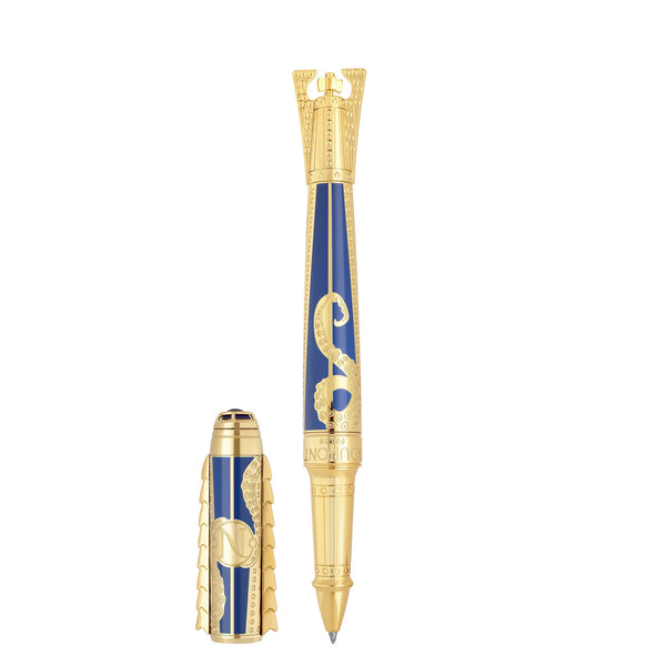 Set accendino ST Dupont Prestige Fuoco e Scrittura 20000 leghe sotto i mari, Ed. lim., Blu-gulf-stream