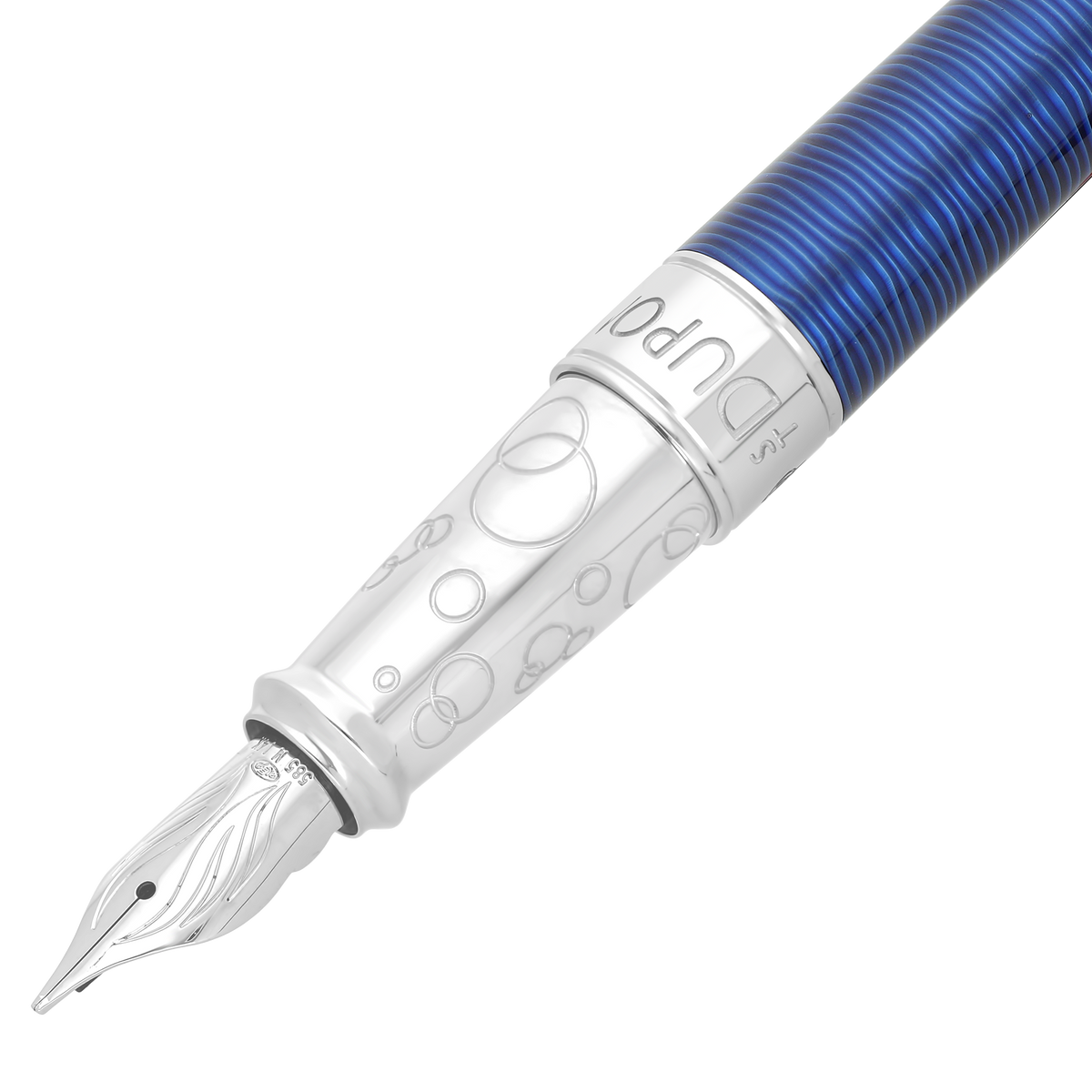 ST Dupont Stylo Plume Ligne D Eternity 20000 Lieues Sous Les Mers, Édition Limitée, Bleu-golfe-stream