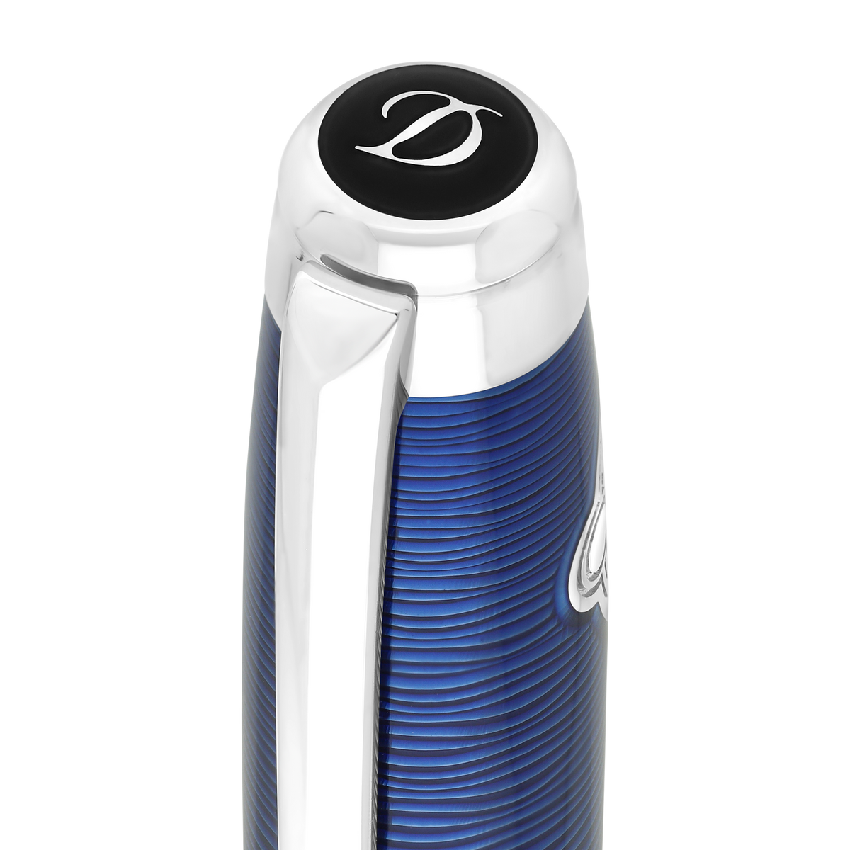 Roller ST Dupont Ligne D Eternity 20000 Lieues Sous Les Mers, Palladium, Édition Limitée, Bleu Golfe
