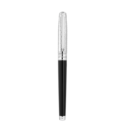 St Dupont Stylo Roller Ligne D Eternity Fire X, Palladium, Éd. Lim., Noir