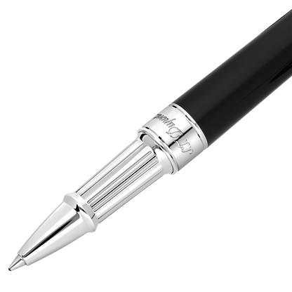 St Dupont Stylo Roller Ligne D Eternity Fire X, Palladium, Éd. Lim., Noir