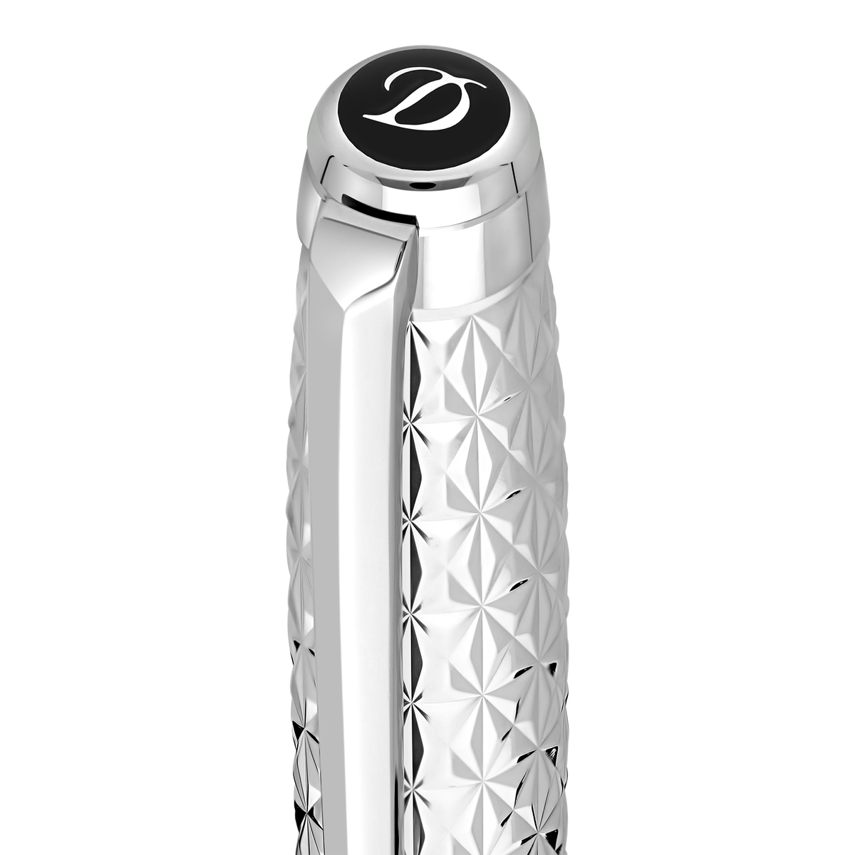 St Dupont Stylo Roller Ligne D Eternity Fire X, Palladium, Éd. Lim., Noir