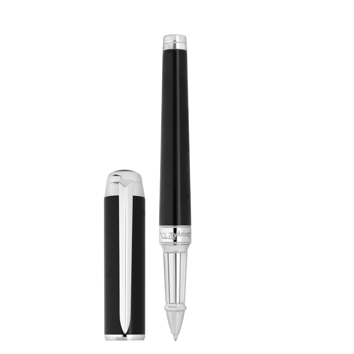 ST Dupont Stylo roller Line D Eternity Eternity, palladium, noir