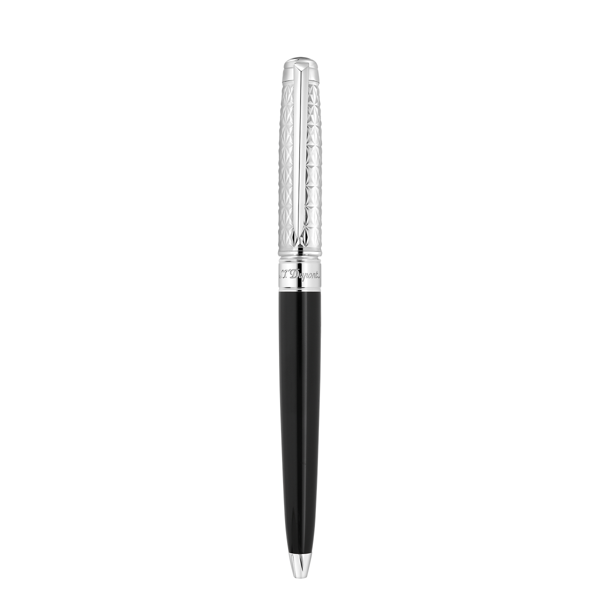 Penna a sfera ST Dupont Line D Eternity Fire X, palladio, ed. lim., nera