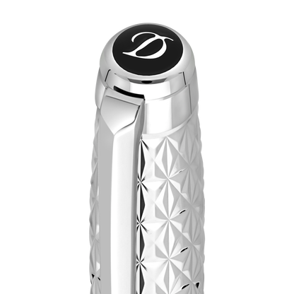 Penna a sfera ST Dupont Line D Eternity Fire X, palladio, ed. lim., nera
