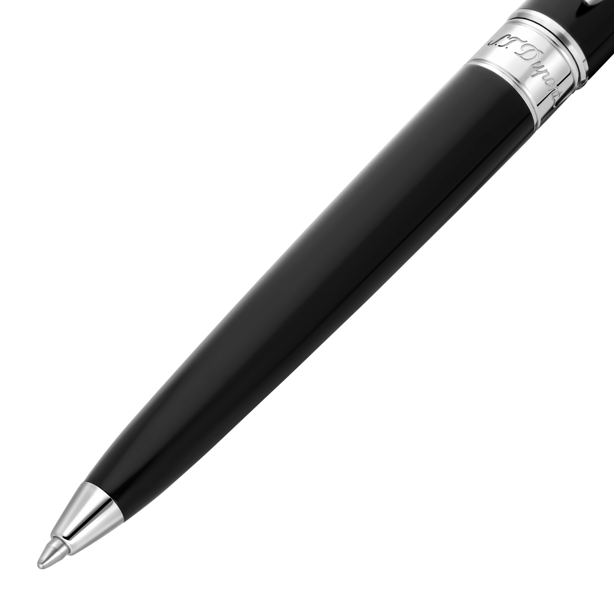 ST Dupont Stylo à bille Line D Eternity Eternity, palladium, noir