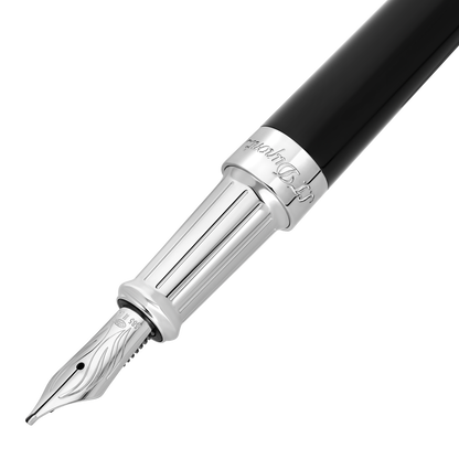 Penna stilografica ST Dupont Liberté, palladio, nero