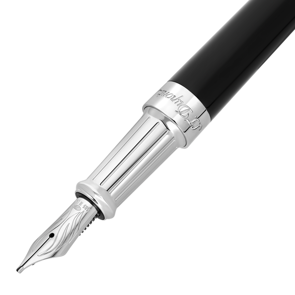 Penna stilografica ST Dupont Liberté, palladio, nero