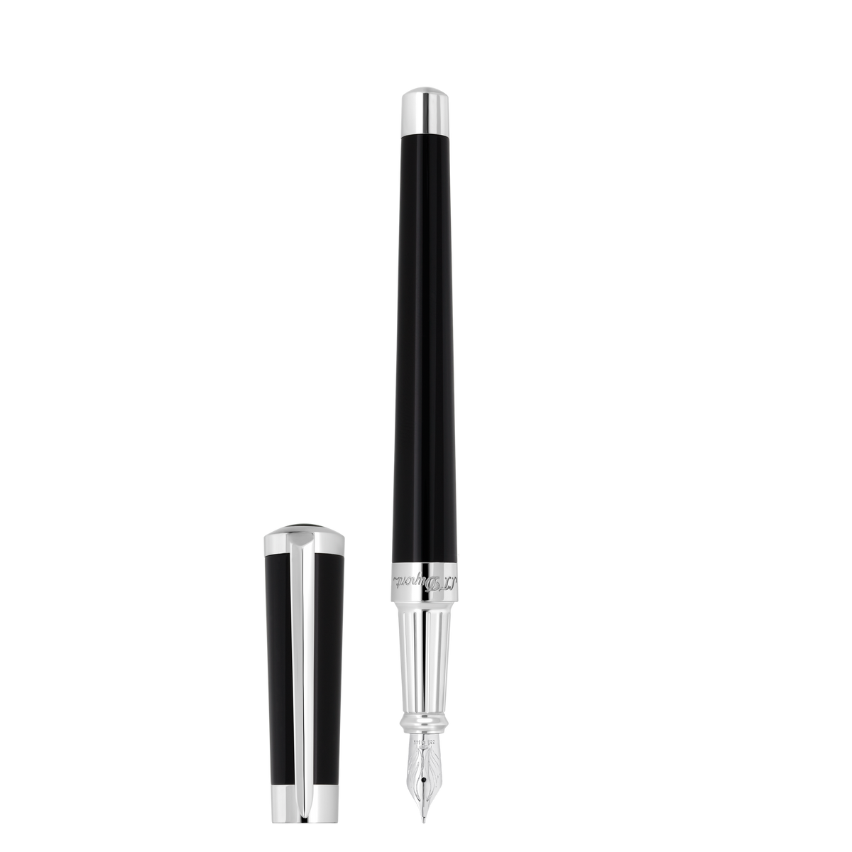 Penna stilografica ST Dupont Liberté, palladio, nero