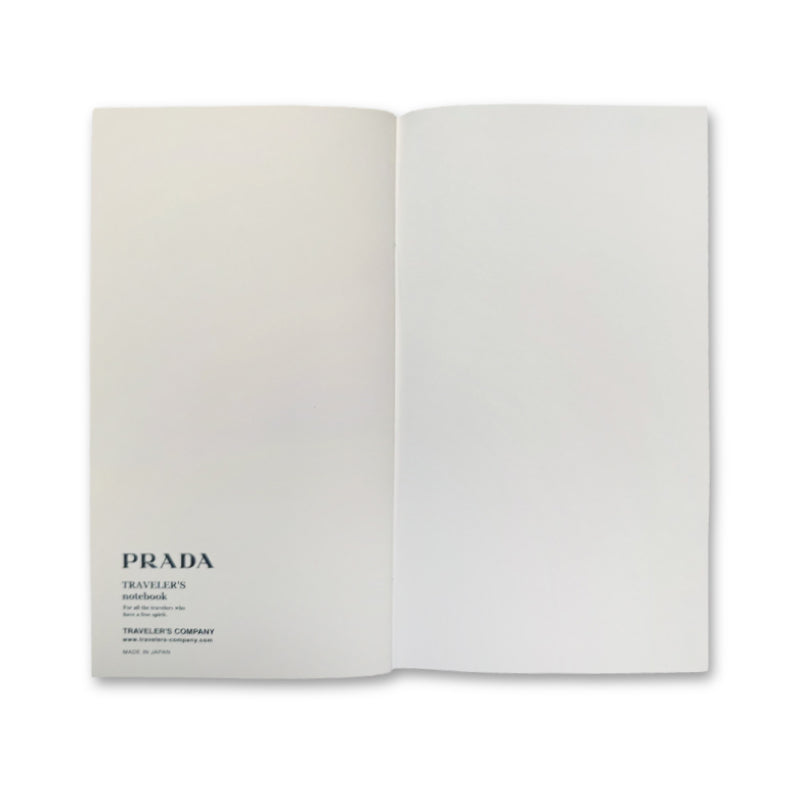 PRADA Ricambio Notizbuch Travel Journal Nero und Bianco