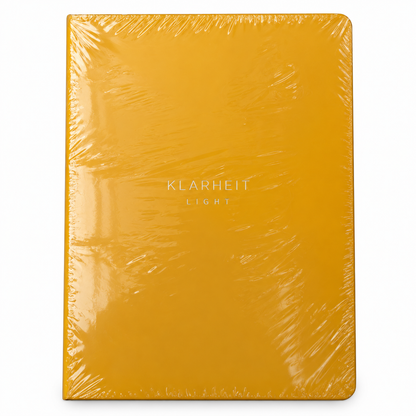 KLARHEIT light Kalender Notizbuch – Gelb | Undatierter Wochenplaner