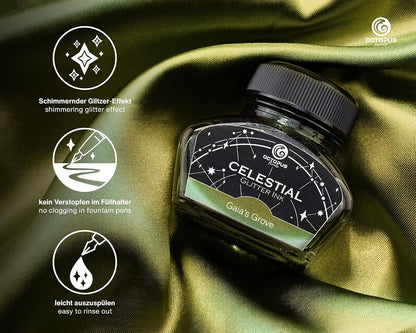 Octopus Fluids, encre pour stylo-plume Celestial, encre scintillante – Gaia’s Grove
