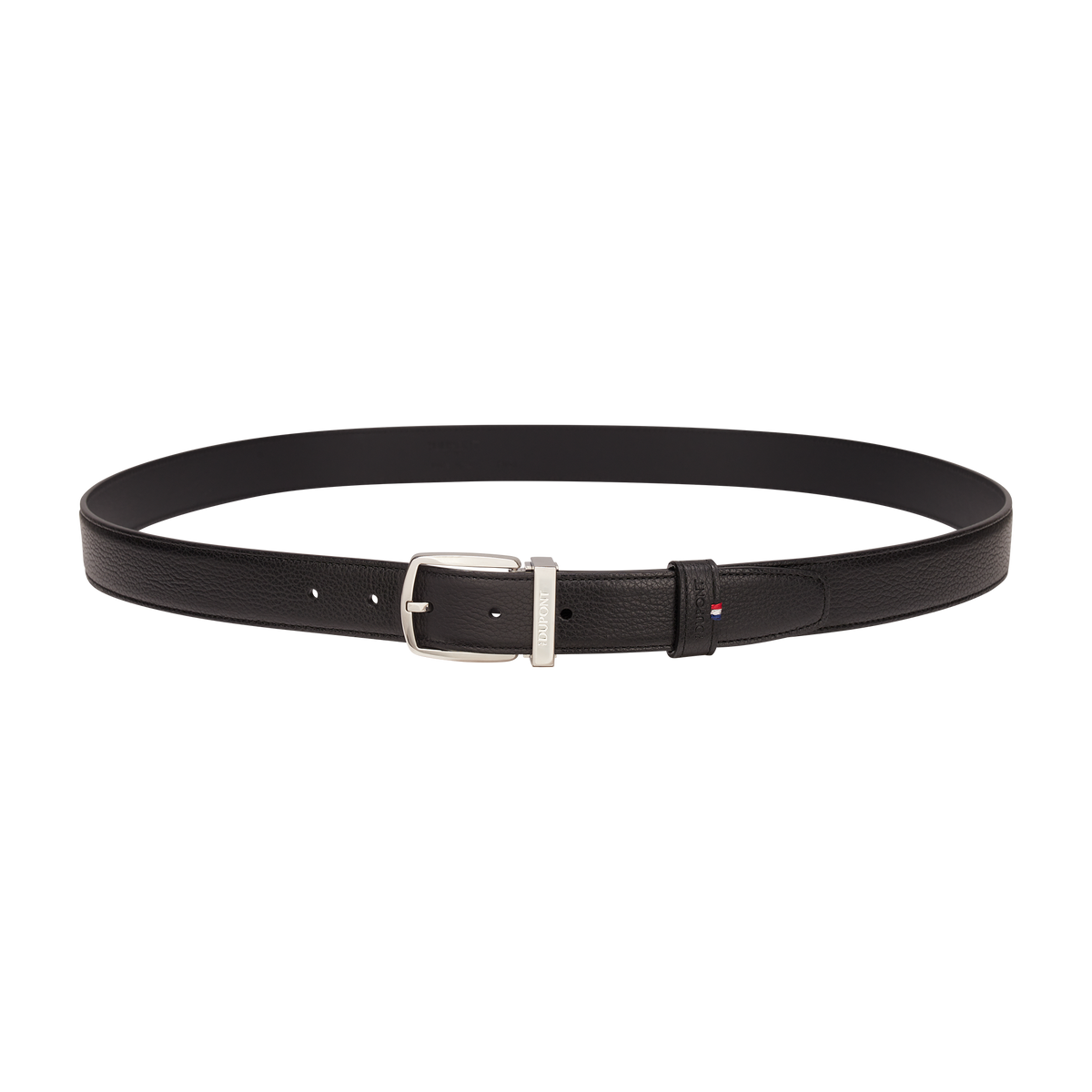 ST Dupont Accessories Line D Belts, Palladium, Schwarz