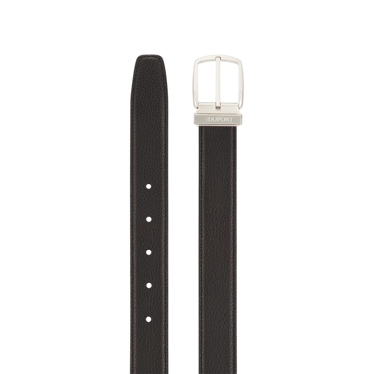 ST Dupont Accessories Line D Belts, Palladium, Schwarz