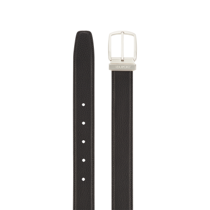 ST Dupont Accessories Line D Belts, Palladium, Schwarz