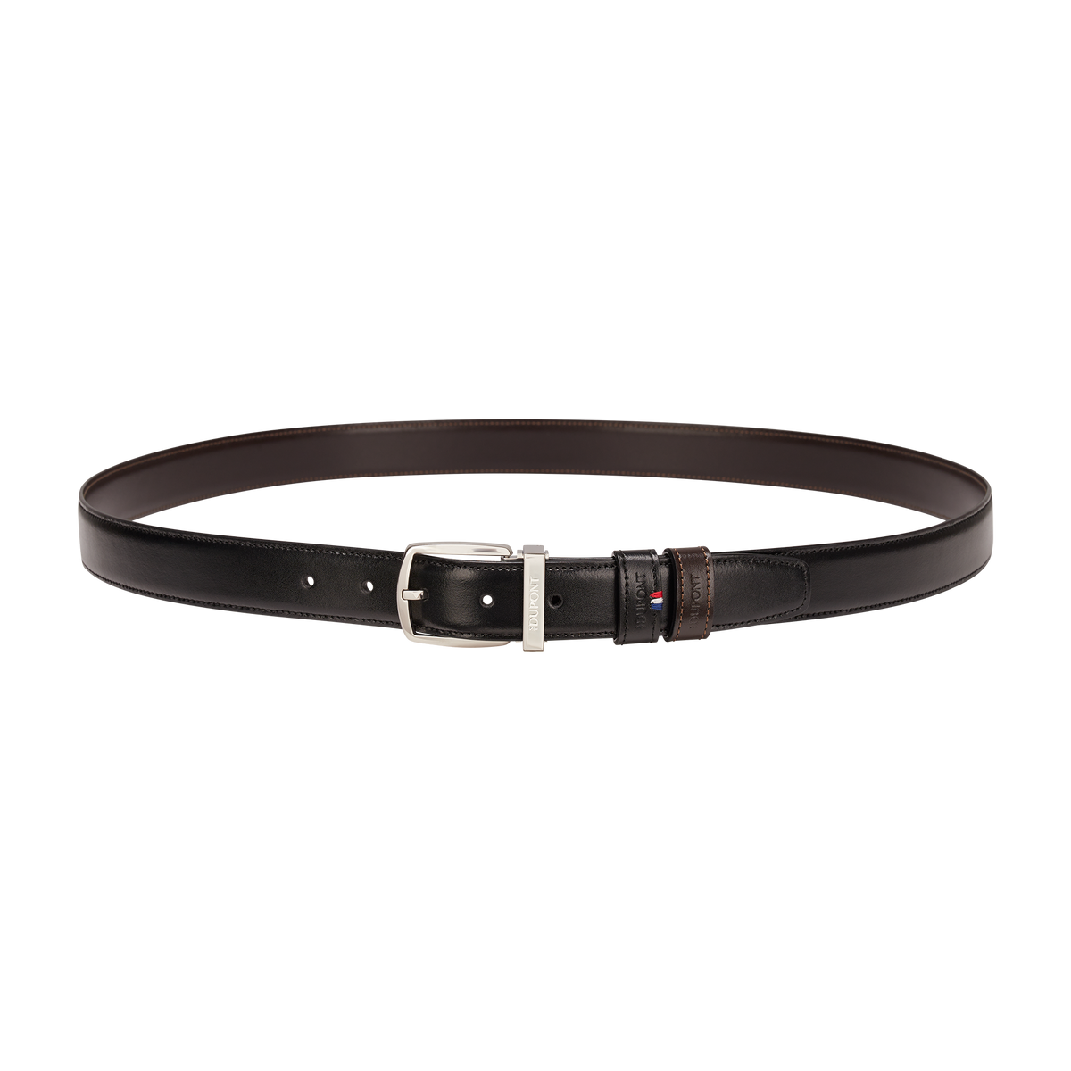 ST Dupont Accessoires Ceintures Line D, Palladium, Noir