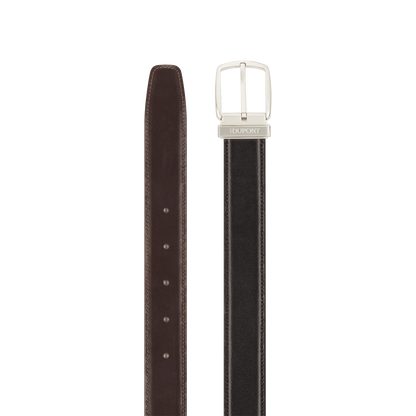 ST Dupont Accessoires Ceintures Line D, Palladium, Noir