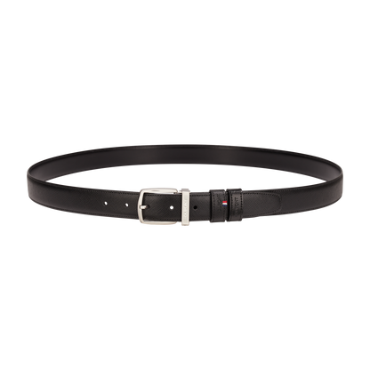 ST Dupont Accessories Line D Belts, Palladium, Schwarz