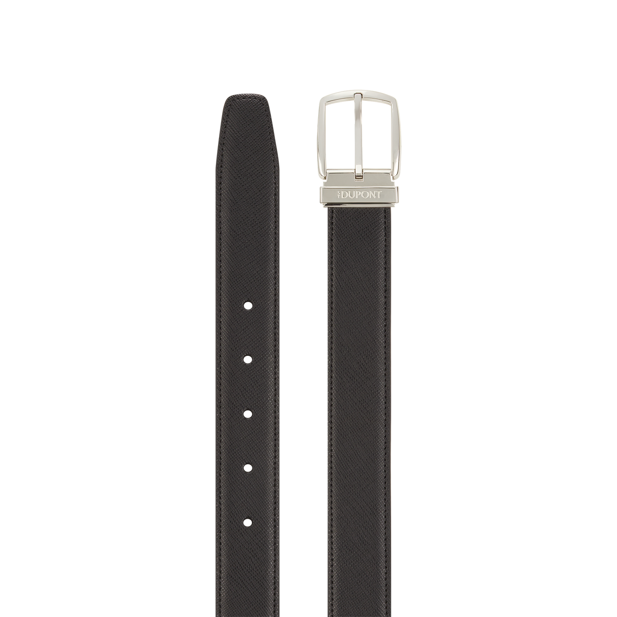 ST Dupont Accessories Line D Belts, Palladium, Schwarz