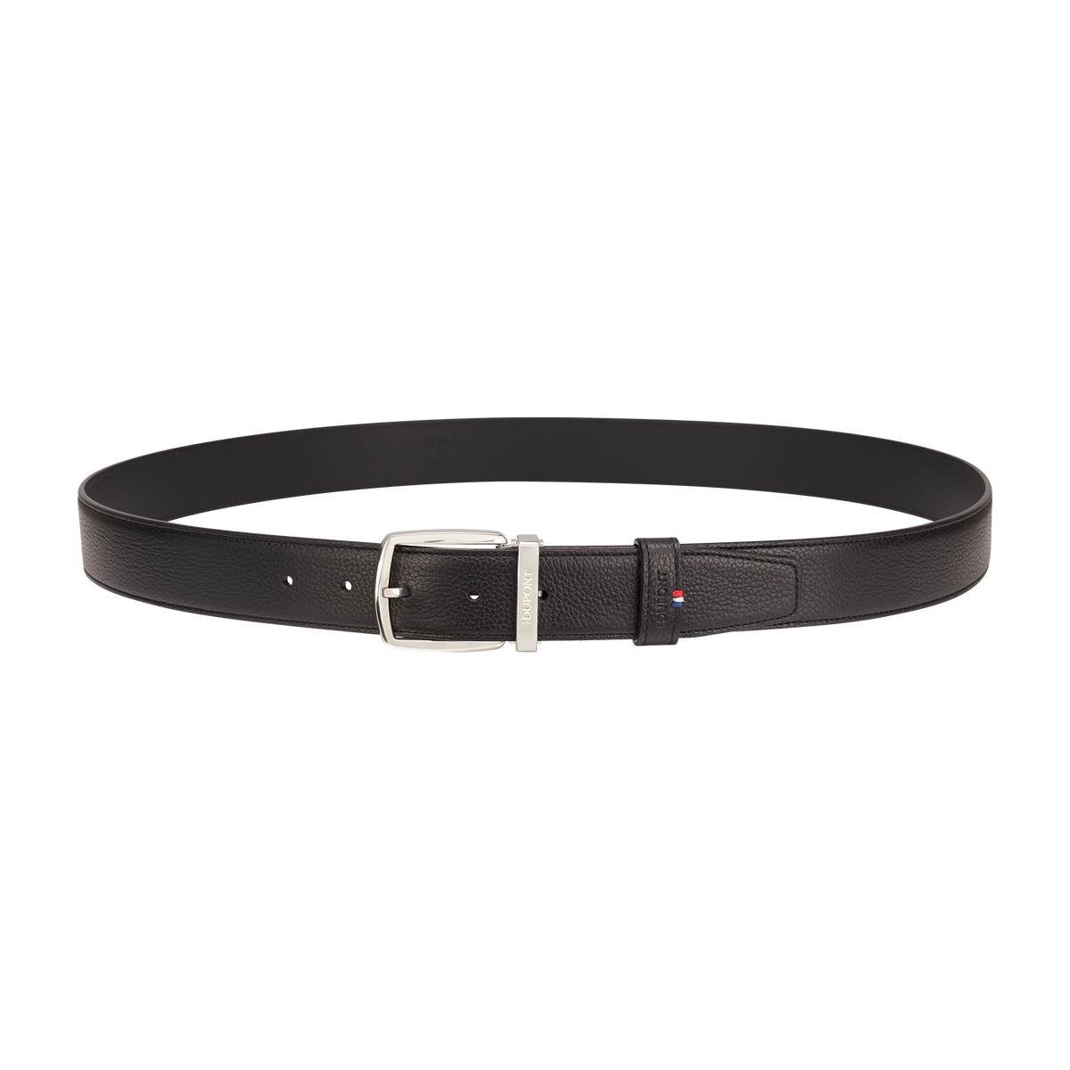 ST Dupont Accessories Line D Belts, Palladium, Schwarz