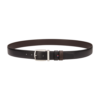 ST Dupont Accessories Line D Belts, Palladium, Schwarz