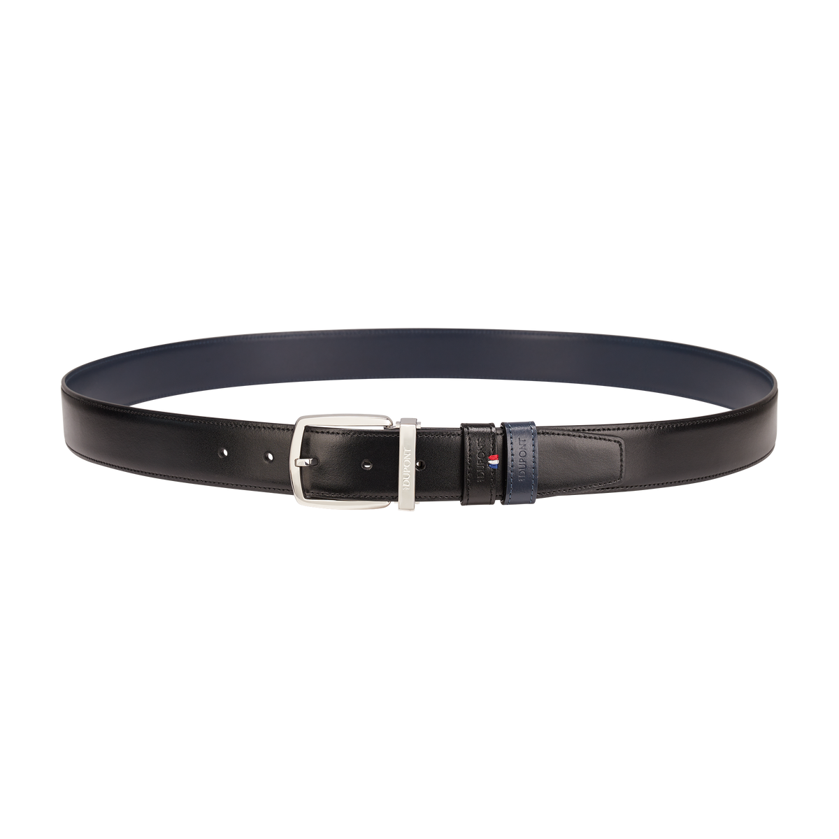 ST Dupont Accessories Line D Belts, Palladium, Schwarz