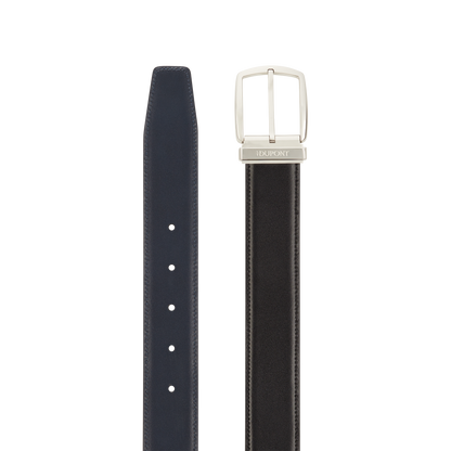 ST Dupont Accessories Line D Belts, Palladium, Schwarz