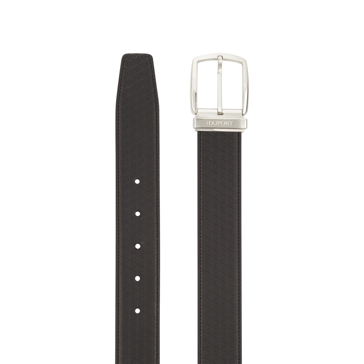 ST Dupont Accessoires Ceintures Line D, Palladium, Noir