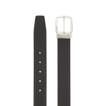 ST Dupont Accessoires Ceintures Line D, Palladium, Noir