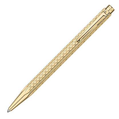 Caran d'Ache, stylo bille Ecridor Damier, Or