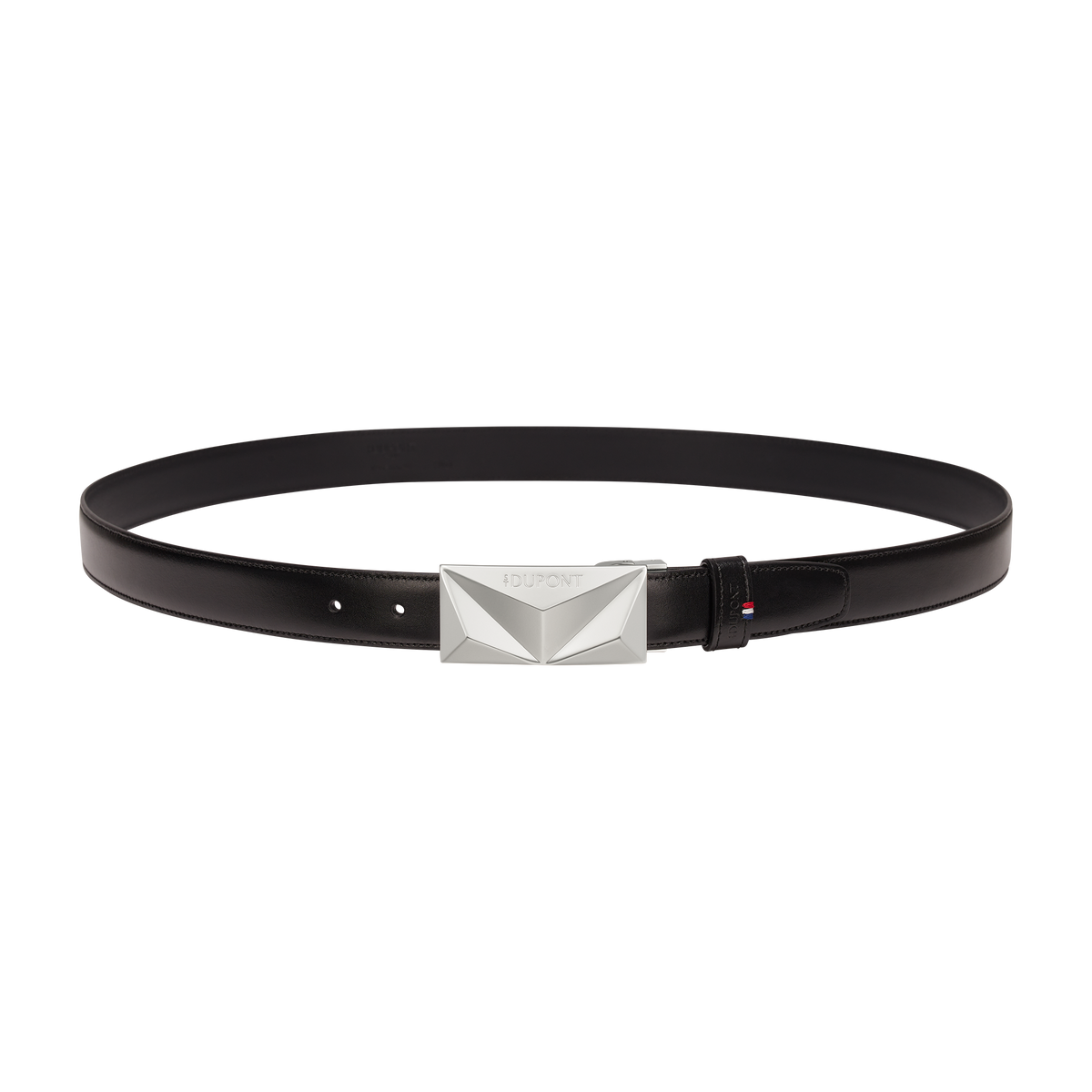 ST Dupont Accessories Apex Belts, Palladium, Schwarz