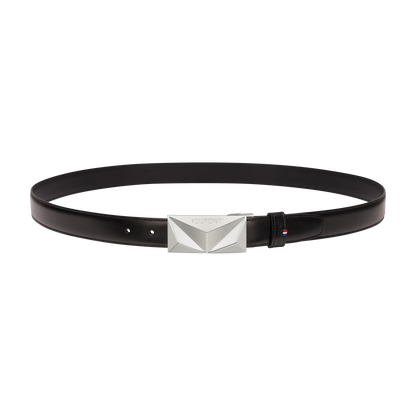 ST Dupont Accessories Apex Belts, Palladium, Schwarz