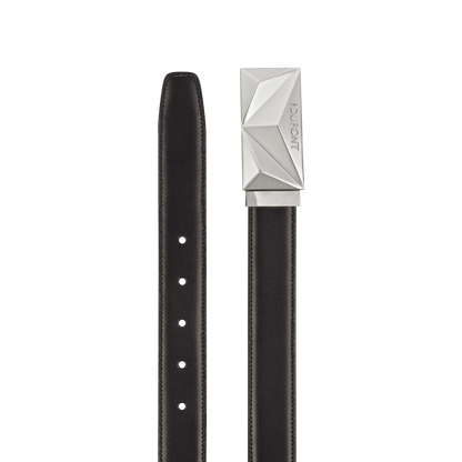 ST Dupont Accessories Apex Belts, Palladium, Schwarz