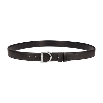 ST Dupont Accessories D Logo Belts, Palladium, Schwarz