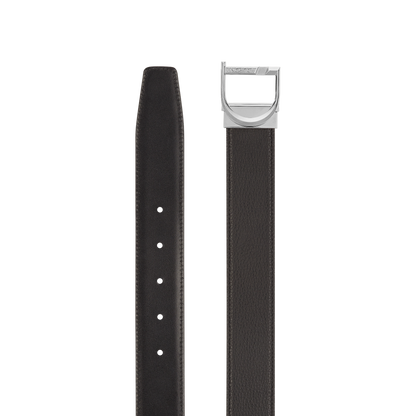 ST Dupont Accessories D Logo Belts, Palladium, Schwarz