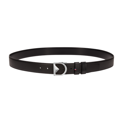 ST Dupont Accessories D Logo Belts, Palladium, Schwarz