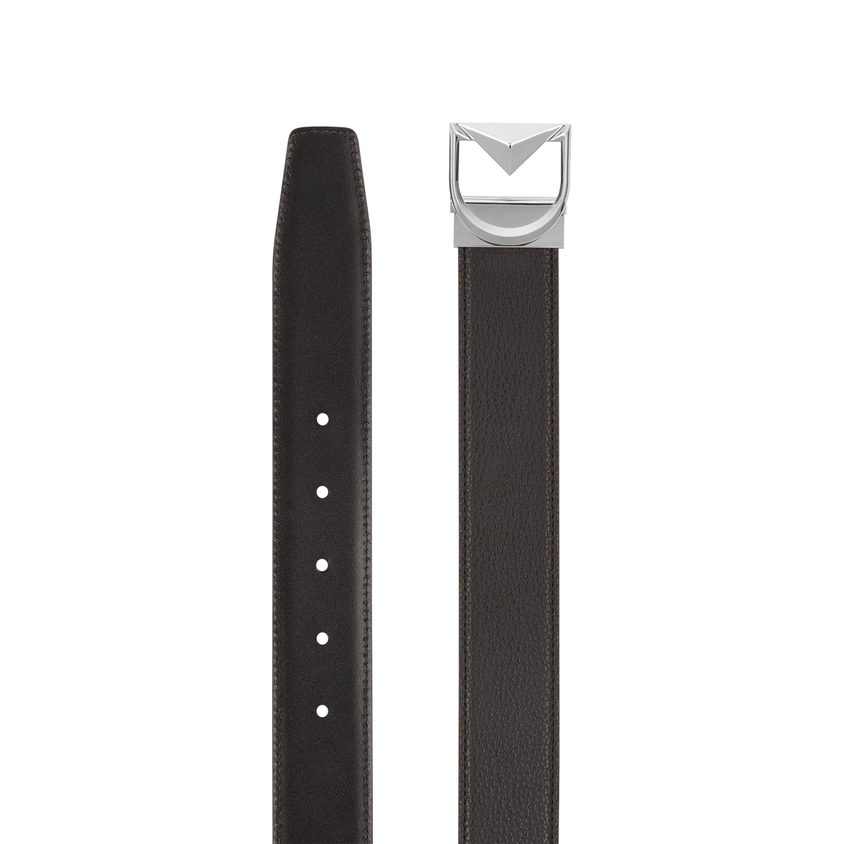 ST Dupont Accessories D Logo Belts, Palladium, Schwarz
