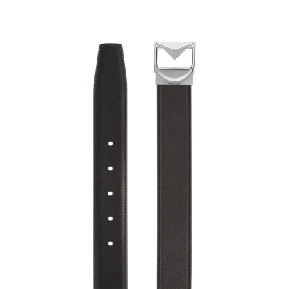 ST Dupont Accessories D Logo Belts, Palladium, Schwarz