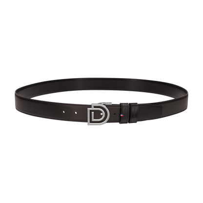 ST Dupont Accessories D Logo Belts, Palladium, Schwarz