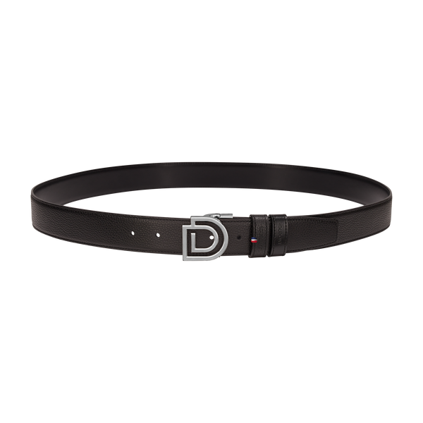 Cinture con logo D ST Dupont, palladio, nero
