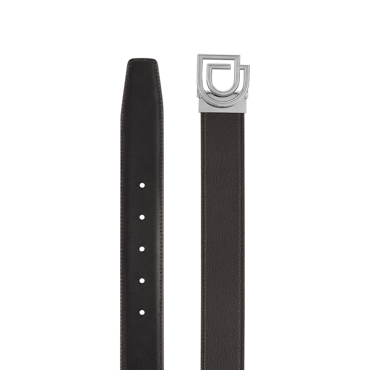 ST Dupont Accessories D Logo Belts, Palladium, Schwarz